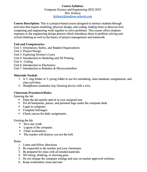 syllabus